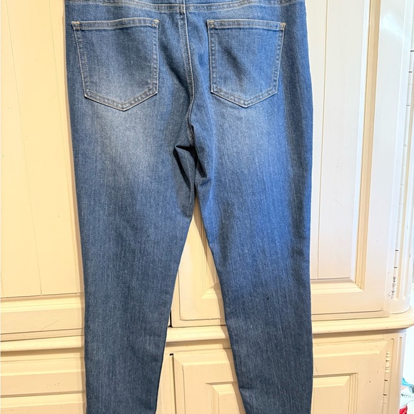 VENUS Floral Embroidered Skinny Jeans - Blue - Picture 4 of 4